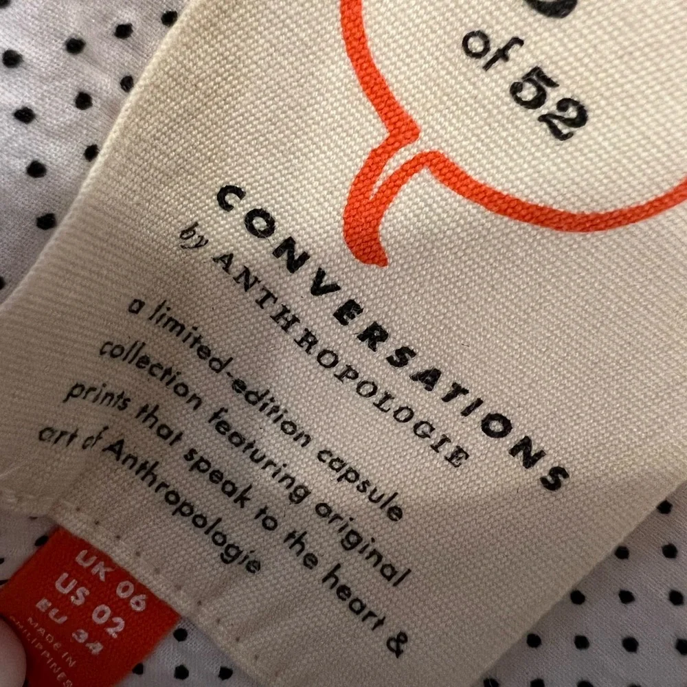 Anthropologie Beach Umbrella Skirt Button Front Belted Waistline Front Pockets